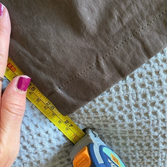 SPRWMN Women’s Leather straight-leg pants Brown Size S Button Fly Pants - Picture 8 of 10